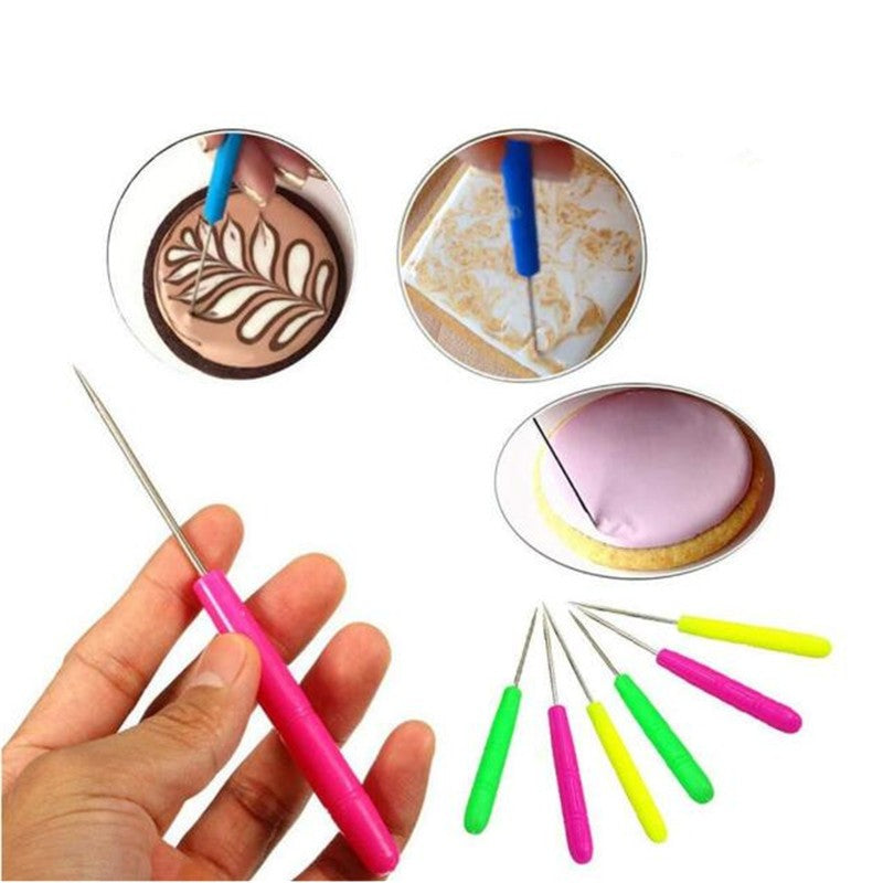 3 unids/set pastel trazador aguja modelo herramienta glaseado tallado Sugarcraft decorar DIY pastel de Fondant herramientas de decoración de galletas aguja para hornear