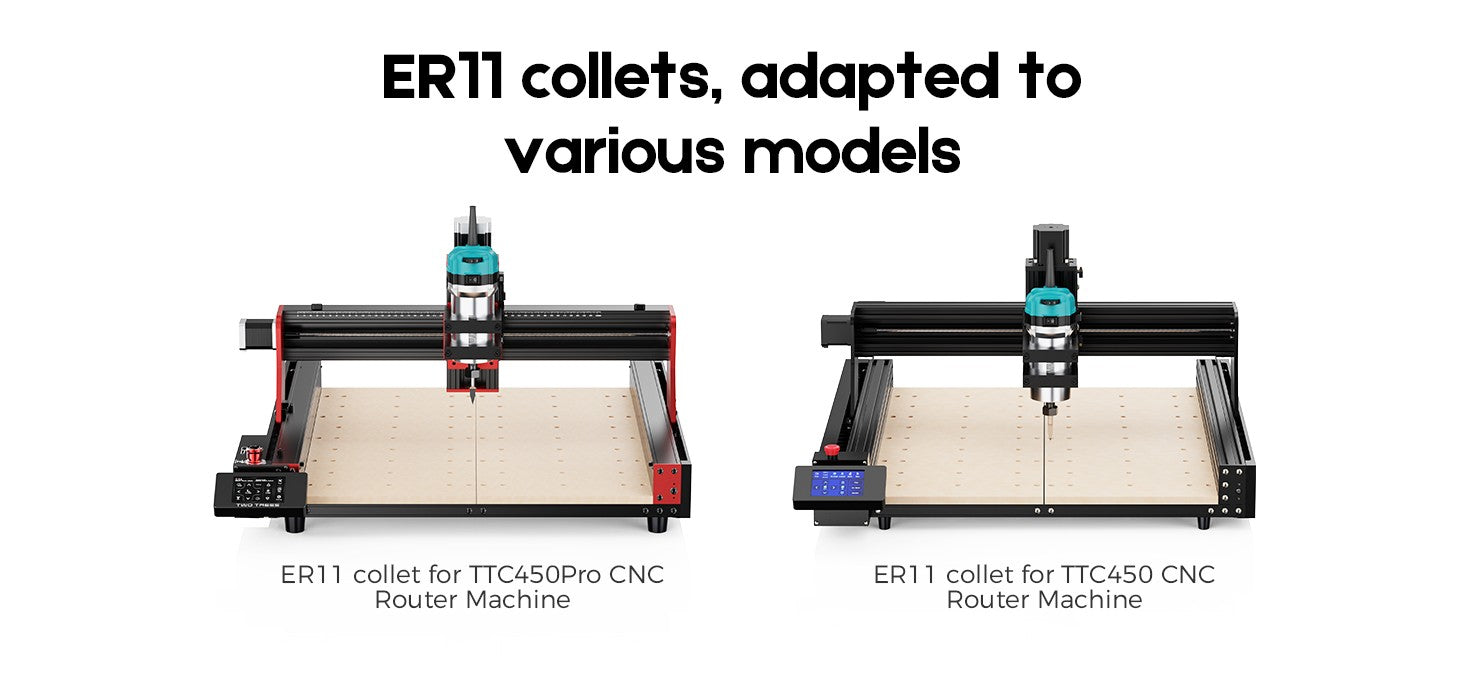 Twotrees TTC450 PRO CNC maquina enrutadora CNC carpintería grabado láser corte madera Metal Control GRBL