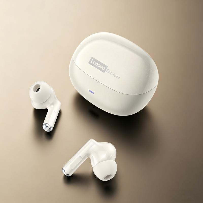 Auriculares Inalámbricos Lenovo LE257 con Bluetooth 6.0, Sonido HiFi, Cancelación de Ruido ENC, Auriculares TWS para Juegos y Deportes con Micrófono