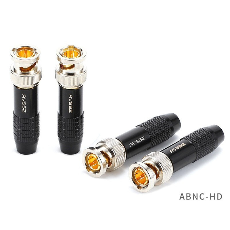 Enchufe macho y hembra Q9 de 75 ohm, HD-SDI digital de alta definición, fácil de soldar, conector BNC 2k, audio y vídeo, cámara HIFI, 1 unidad