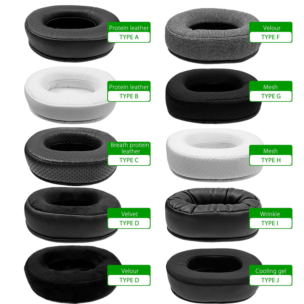 Nullkeai-almohadillas de repuesto para auriculares Anker Soundcore Life Q30 Q35 Q10 Q20, almohadillas de Gel refrescante, funda de malla, orejeras