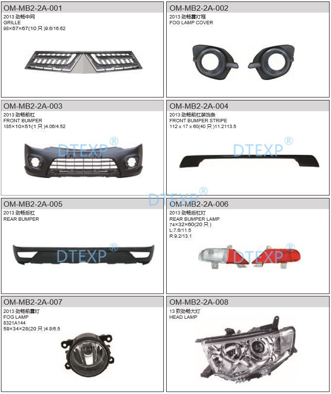 1 Pieza de Luz Trasera de Cristal para Pajero Sport 2007-2014 8331a107, Luces Traseras para Montero Sport, Luces de Estacionamiento para Shogun Kh, Sin Bombilla