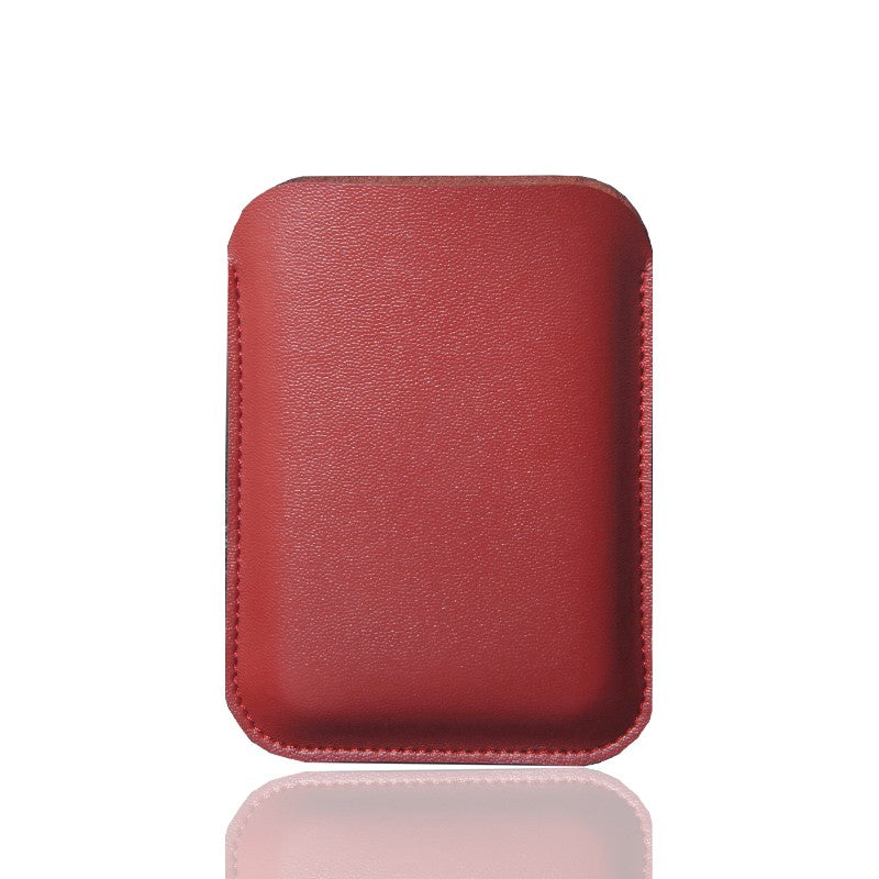 Funda de cuero con funda para banco de energía para iPhone 13, funda para batería externa Magsafe