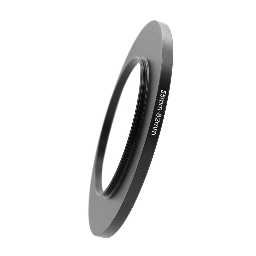 Anillo adaptador de filtro de lente de cámara, anillo elevador o abajo de Metal para lente de 55mm-43 46 49 52 58 62 67 72 77 82mm UV ND CPL parasol