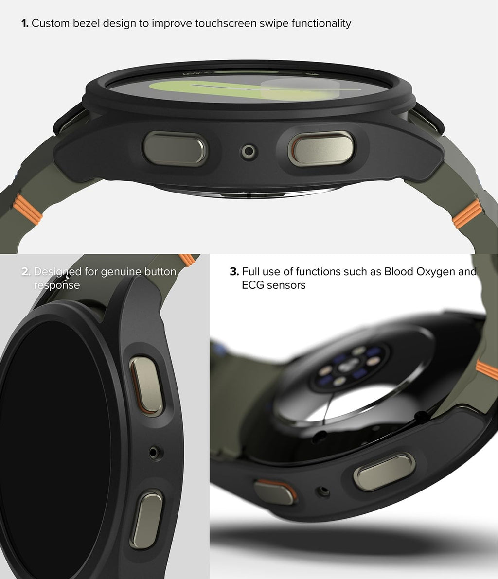 Vidrio y funda para Samsung Galaxy Watch 7, Protector de pantalla de 40mm/44mm, vidrio templado y PC duro, cubierta protectora de parachoques, juego de accesorios