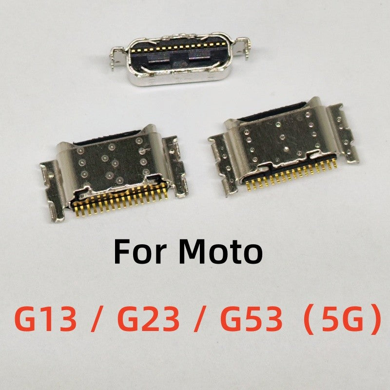 10 Uds para Motorola Moto G22 G23 G32 G52 G53 5G G82 G72 G73 E22 E20 E30 E32 E40 puerto de carga USB conector de cargador