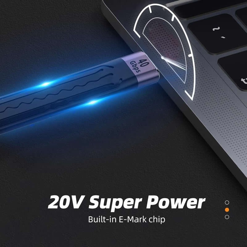 Cable USB C a USB tipo C de 40Gbps para MacBook Pro carga rápida 4,0/3,1 60W 100W PD carga rápida para Samsung Xiaomi Cable de carga