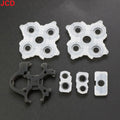 JCD 1 Juego de teclados de botón adhesivos de goma conductora de silicona para PS5 1,0 2,0 V1 V2 BDM-020 controlador accesorios de mando