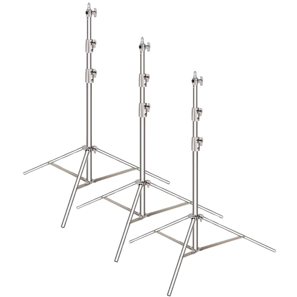 Trípode de aleación de aluminio y acero inoxidable de 2/2,8 M, soporte de luz plegable, trípode para fotografía, soporte en C para foco, Softbox, estudio fotográfico