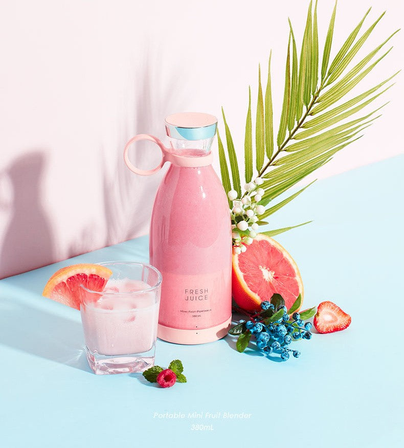 Exprimidor eléctrico portátil, minilicuadora Usb, extractores de frutas, batidos de alimentos, máquina multifunción para hacer jugo