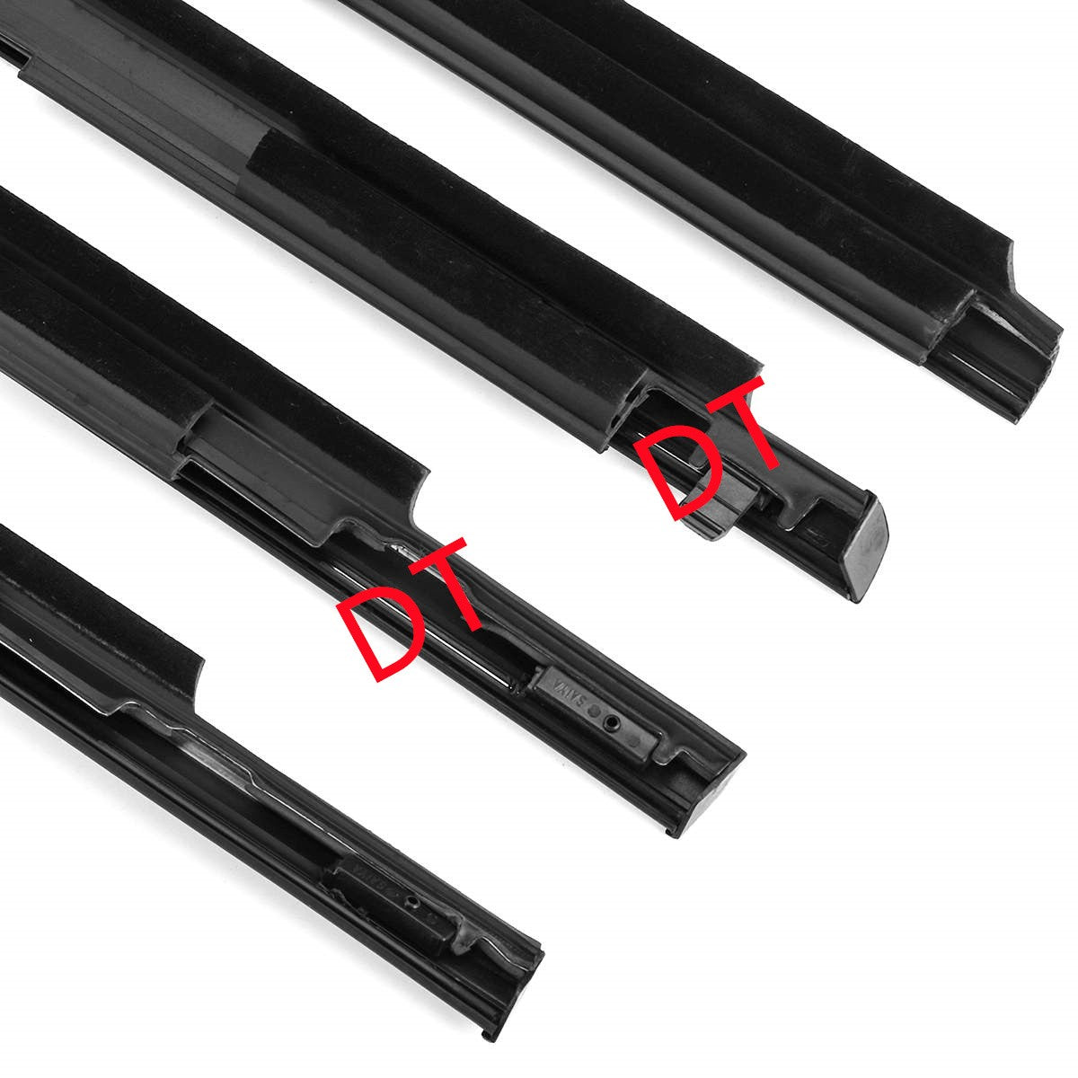 4 Uds. De goma exterior cromada o negra para ventanas Lexus GX470 2003-2009, sello de burlete para Land Cruiser Prado 120 75711-60061