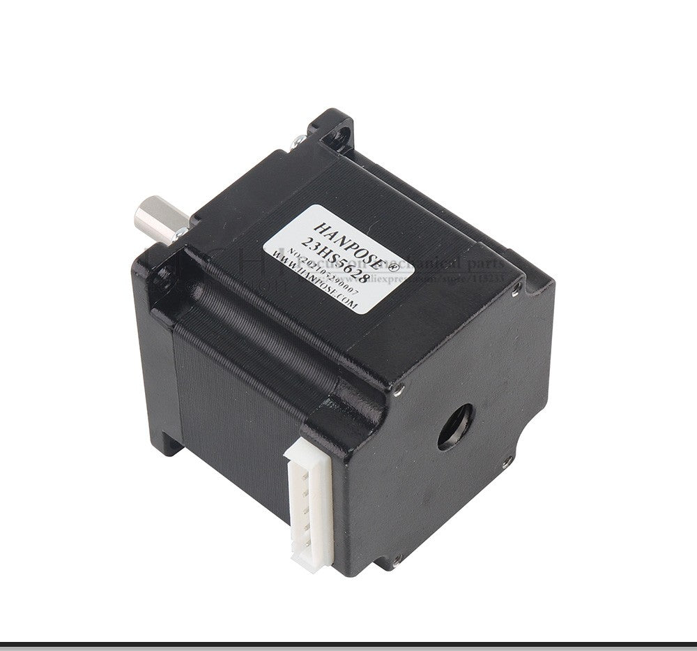 Motor paso a paso HANPOSE 23, modelo 23HS4128 23HS5128 23HS5628 23HS7628, diámetro del eje 8 mm, sistema de cuatro cables, motor serie 57.