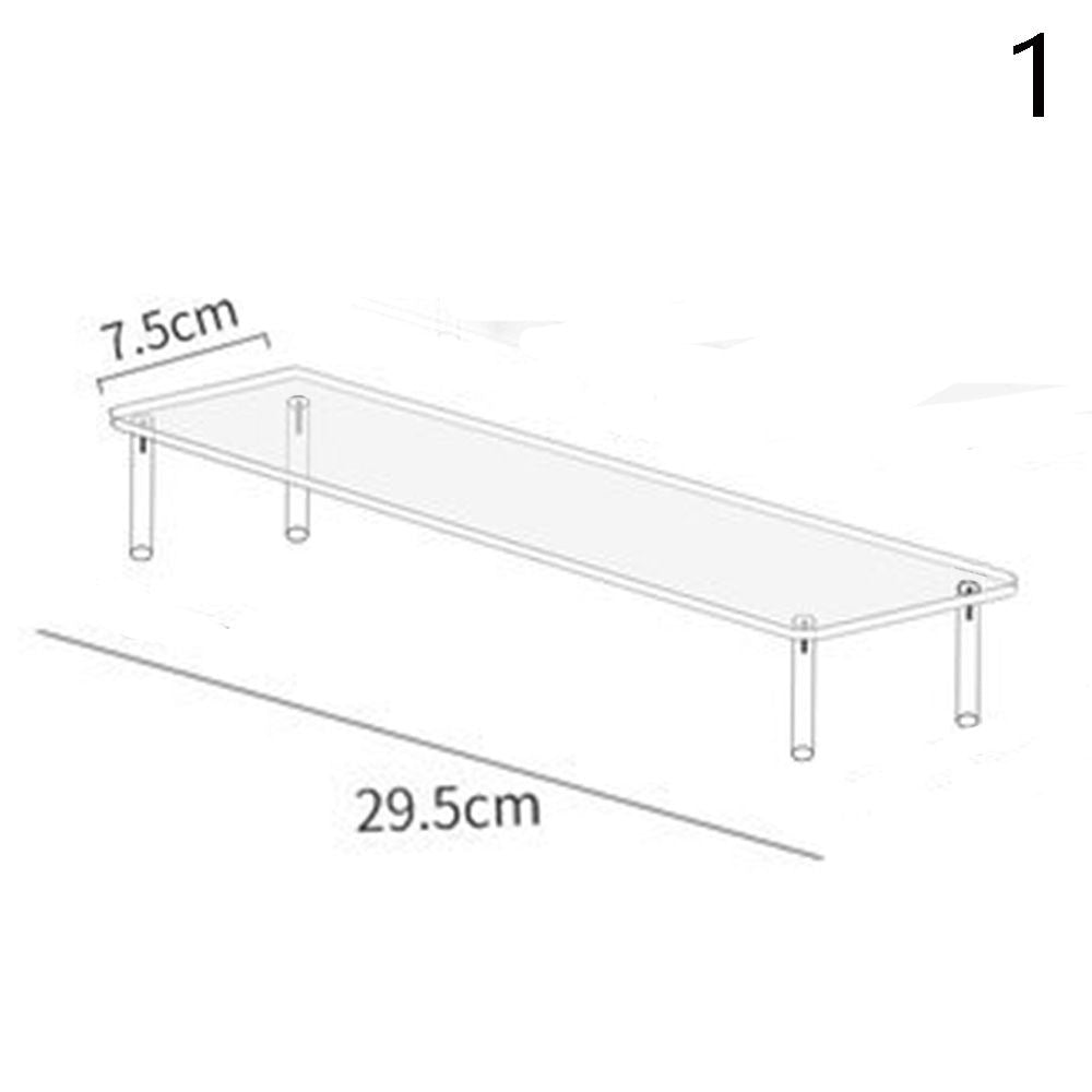 Soporte de exhibición acrílico de 1-4 niveles, estante de exhibición duradero para magdalenas, Perfume, muñeca, caja ciega Trapezoidal transparente, estante de almacenamiento