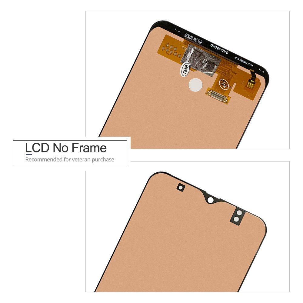 Pantalla LCD 100% probada para Samsung A50 SM-A505FN/DS A505F/DS A505, digitalizador de pantalla táctil con marco para Samsung A50 LCD