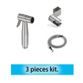 Set de Rociador Bidé Portátil para Inodoro, Grifo Bidé de Mano de Acero Inoxidable para Baño, Rociador de Mano con Cabezal de Ducha Autolimpiante