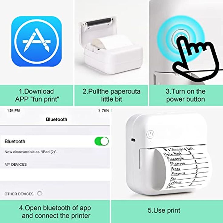 Mini Impresora Térmica Portátil Bluetooth