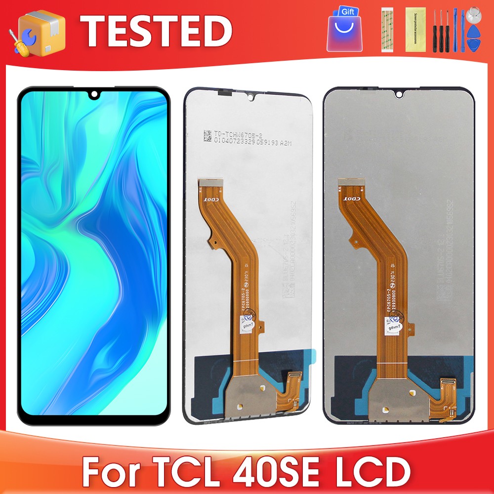 Pantalla LCD OEM de 6,75 pulgadas para TCL 40 SE, TCL 40SE T610 T610K T610P, montaje de digitalizador con pantalla táctil de repuesto