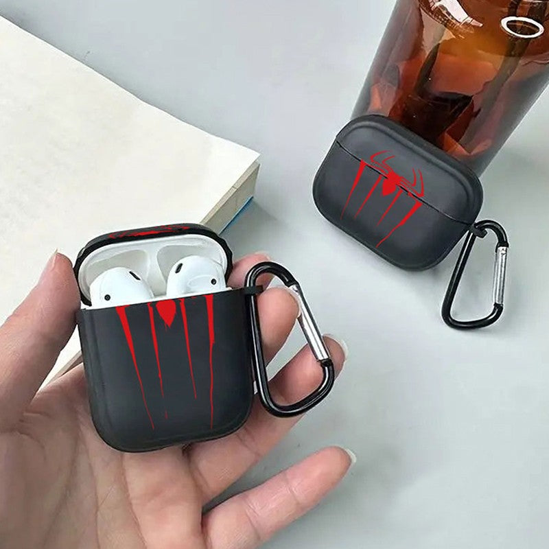 Funda transparente para Airpods negra con estilo, funda para Airpods 4, 2, 3 Pro, 2 generación, funda para Airpod Pro, regalo para auriculares de novio