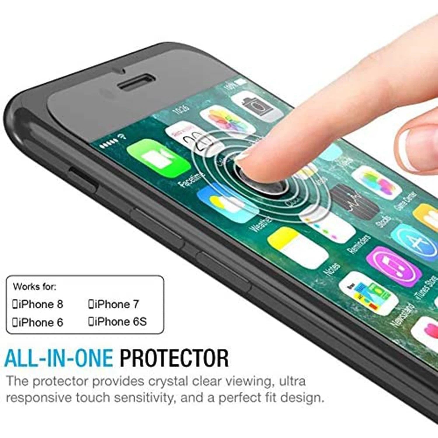 5 piezas de vidrio templado premium para iPhone 7 8 6 6s más protector de pantalla para SE 2020 2022