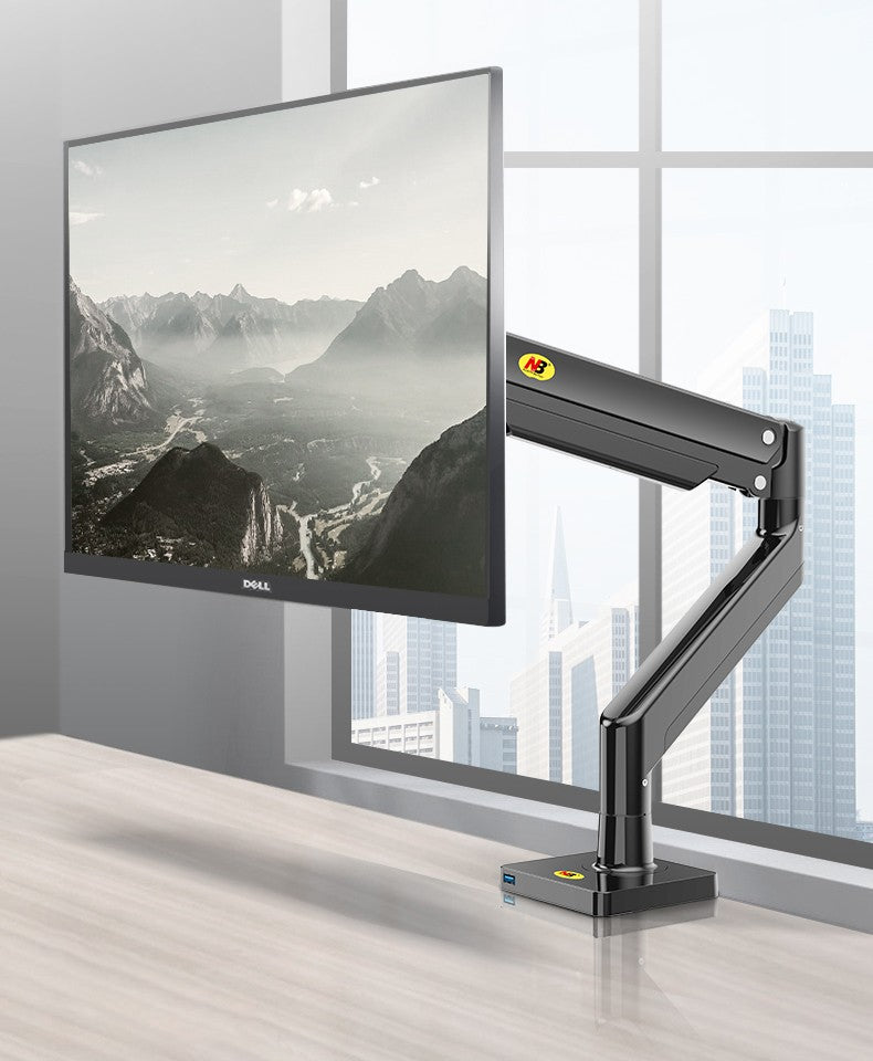 Soporte de monitor de escritorio con brazo de resorte de gas NB G40 G45 para pantallas de 22-40 pulgadas, rotación de 360°, 3-12 kg, 3-15 kg.