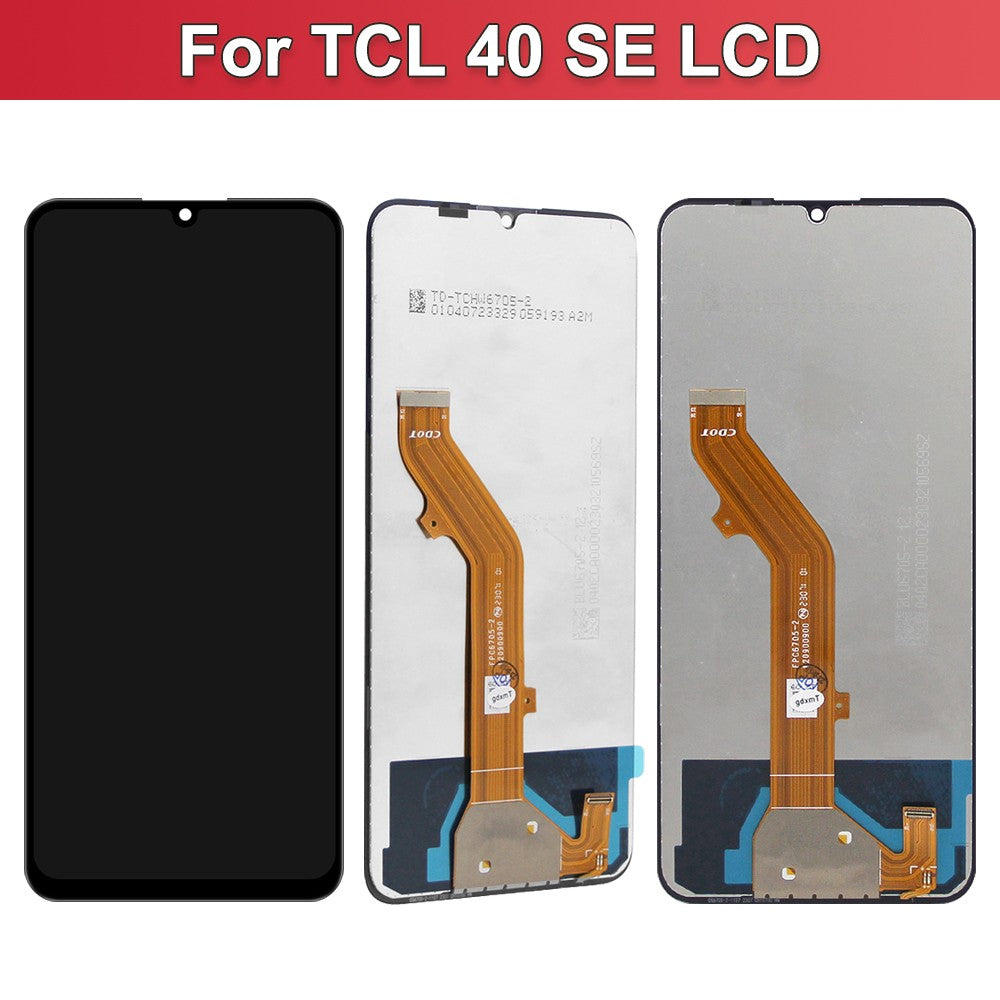 Pantalla LCD de 6,75 pulgadas para TCL 40 SE, montaje de digitalizador con pantalla táctil de repuesto para TCL T610K T610P T610, pieza de reparación de pantalla