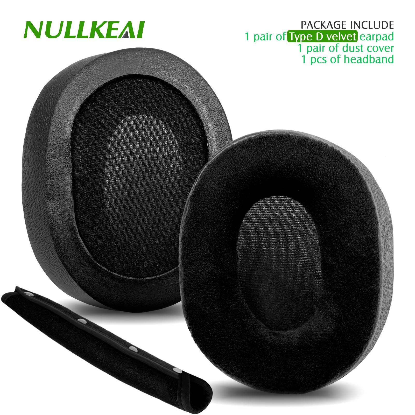 Nullkeai-almohadillas de repuesto para auriculares Anker Soundcore Life Q30 Q35 Q10 Q20, almohadillas de Gel refrescante, funda de malla, orejeras