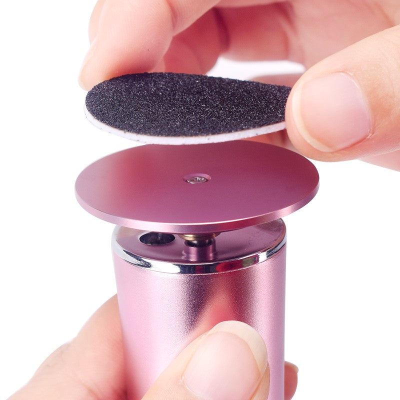 Lima eléctrica inalámbrica recargable por USB para pies, máquina eliminadora de callos y cutículas, herramientas de pedicura, herramienta para el cuidado del talón del pie con papel de lija