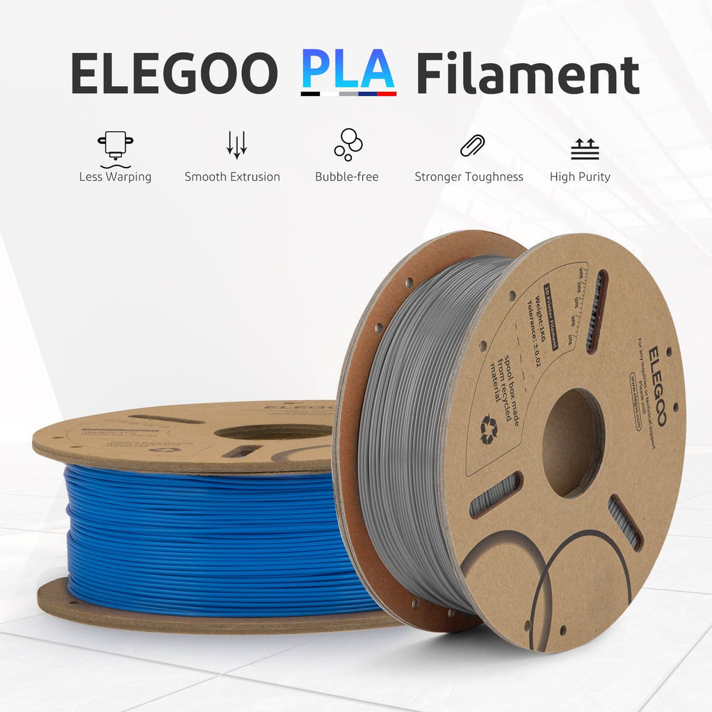 ELEGOO 1kg 1,75mm filamento PLA plástico 3D PLA para impresora 3D Material consumible para impresora 3D NEPTUNE 3 PRO FDM
