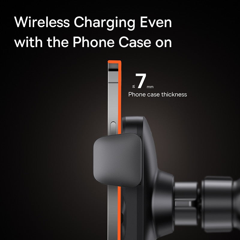 Soporte de teléfono Baseus para coche, cargador de teléfono inalámbrico QI infrarrojo de 15W para iPhone, Xiaomi, Samsung, soporte para coche, carga rápida, fácil Control