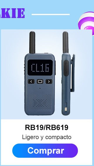 Retevis RT622 Mini Walkie Talkie 2 unidades PMR446 Radio portátil bidireccional con PTT Ideal para restaurantes y hoteles