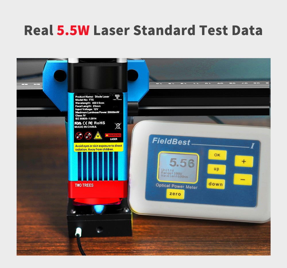Grabador láser TwoTree, enrutador CNC TTS10 Pro/TTS-55Pro, máquina cortadora de grabado láser de Metal de 40W/80W con Control fuera de línea Wifi