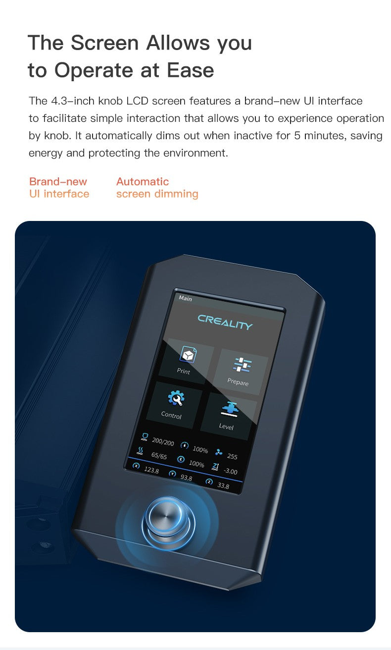 Impresora 3D Creality Ender-3 S1X, Placa Base Silenciosa de 32 Bits, Compatible con Reanudación de Impresión en Caso de Fallo de Energía, Nivelación Automática CR-Touch