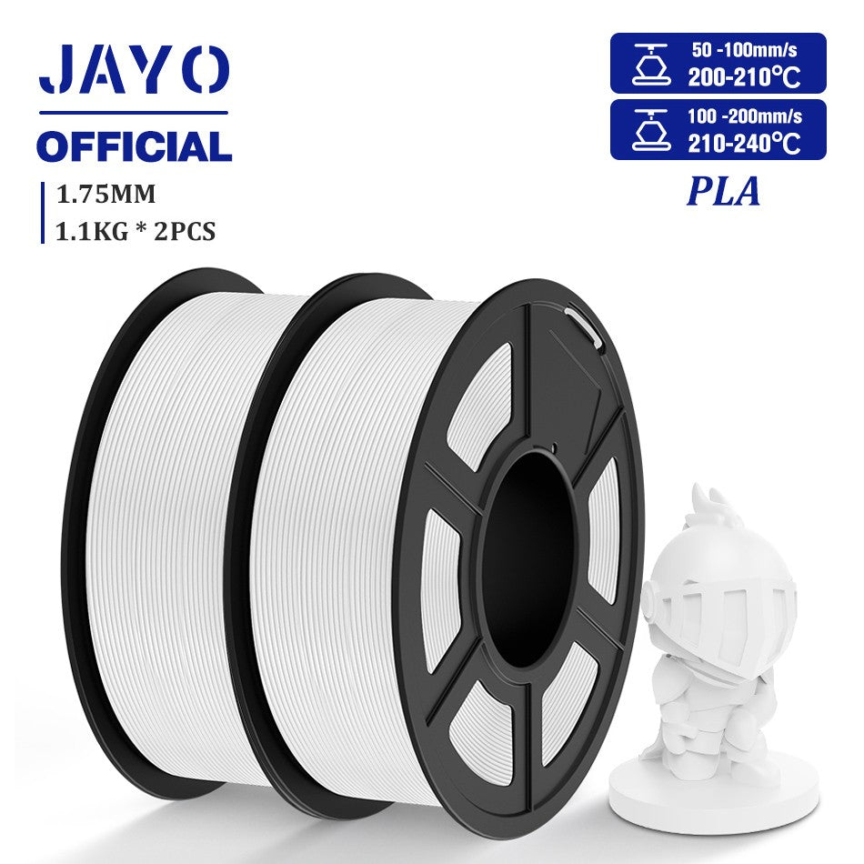Filamento de impresora 3D JAYO PLA/PETG/SILK/TPU/ABS 1,75mm 2 rollos de materiales de impresión 3D para impresora 3D envío gratis