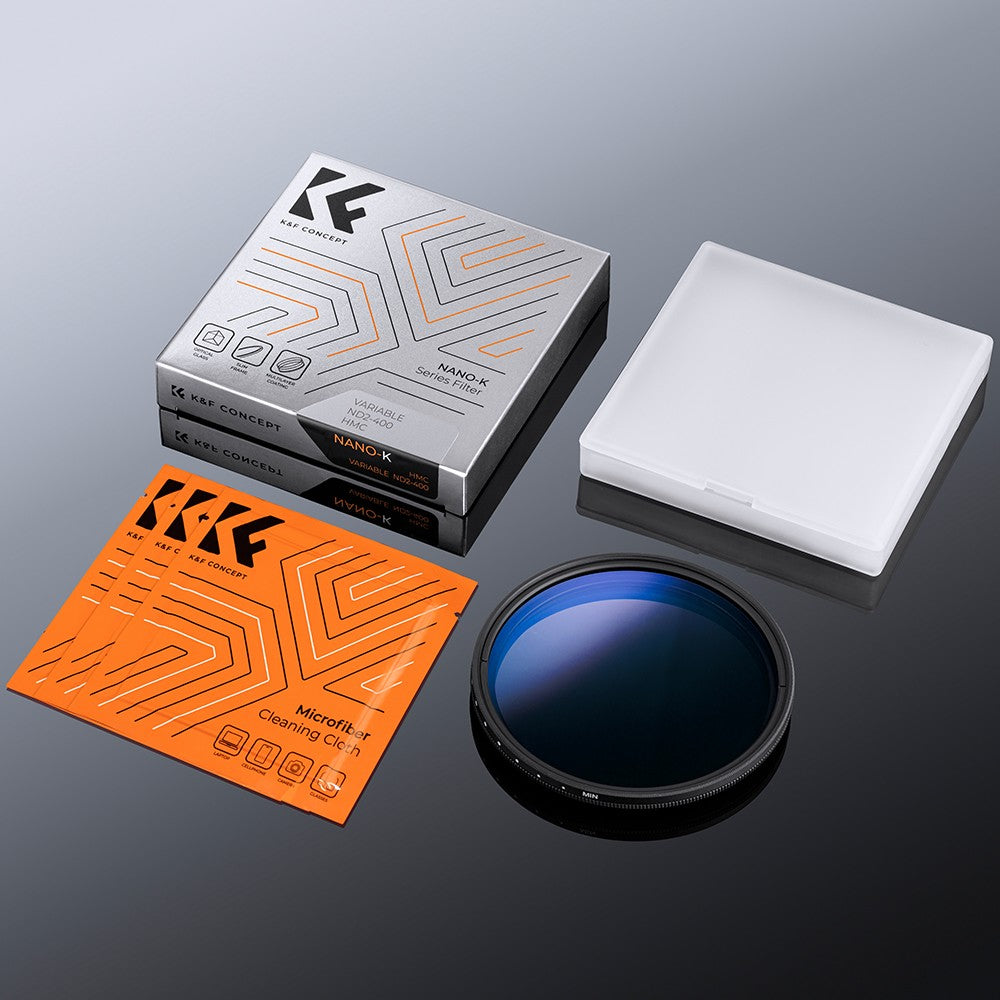 K & F CONCEPT 37-82mm ND2 a ND400 densidad neutra ajustable ND Variable lentes de cámara filtro de tela 49mm 52mm 58mm 62mm 67mm 77mm