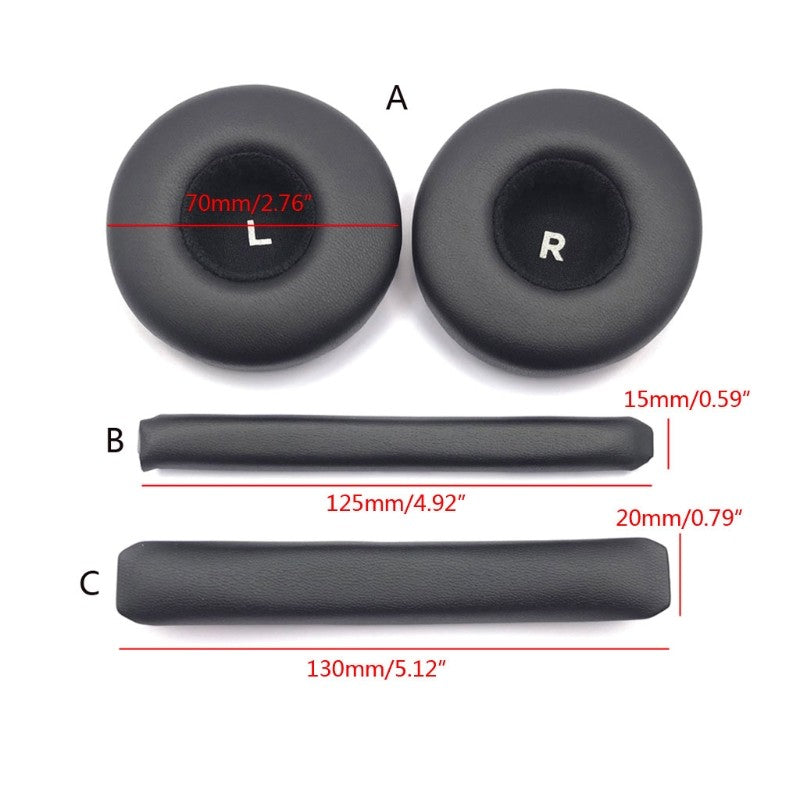 Almohadillas de espuma para los oídos, 1 par de fundas de cojín para AKG Y50 Y55 Y50BT, almohadillas para auriculares