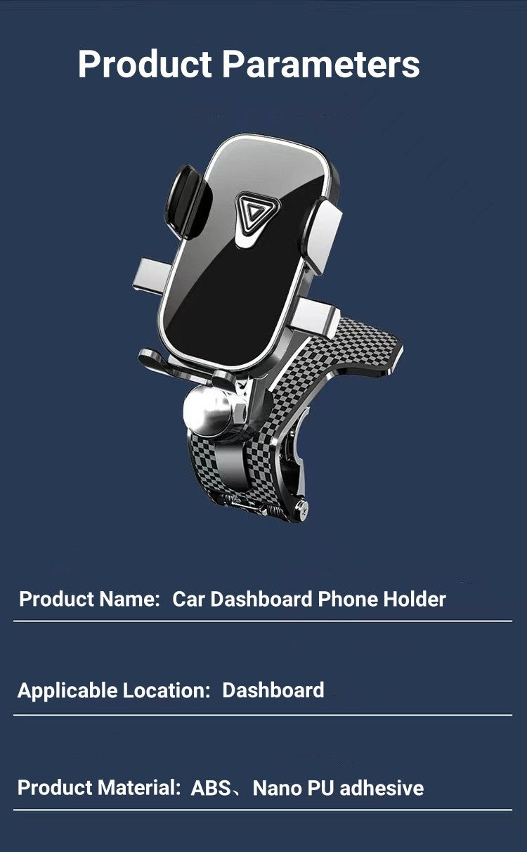 Soporte para teléfono para salpicadero de coche, Clip de cocodrilo por gravedad, espejo de bloqueo automático, soporte Universal para navegación GPS, novedad de 2024