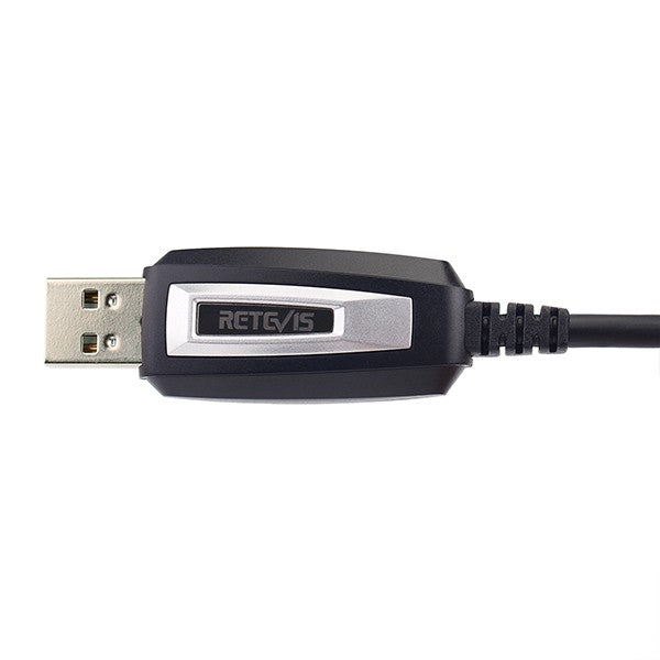 Cable de Programación USB de Dos Pines para Walkie Talkie Retevis TK3107, Compatible con Baofeng UV-5R UV-82 Retevis RA89R/G Ailunce H1, Sistema Win XP/7/8
