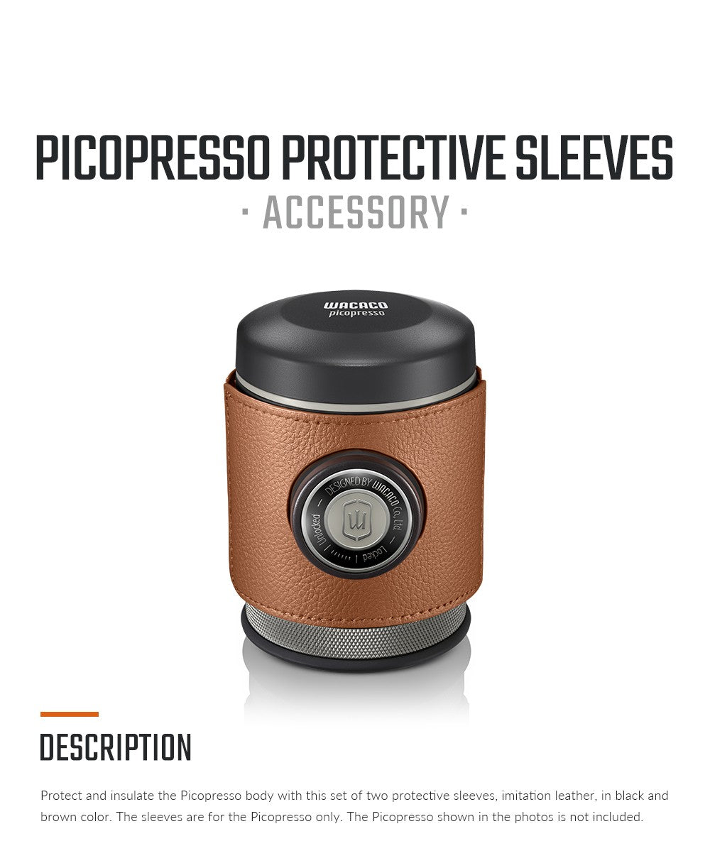Picopresso Fundas protectoras, imitación de cuero en color negro y marrón para protección y aislamiento
