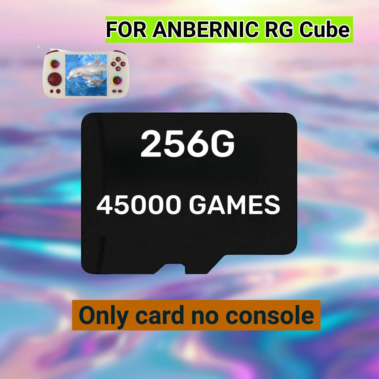 Para ANBERNIC RG Cube consola de juegos Retro portátil tarjeta TF tarjeta de memoria tarjeta SD 480 juegos PS2 512G 60000 juegos Micro Sd PSP juegos