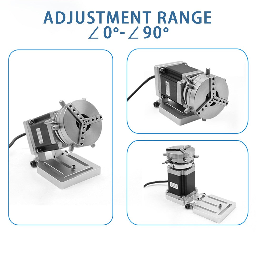 Accesorios para Máquina de Marcado Láser de Fibra, Mesa Giratoria D80 D69 D50 para Tazas, Pulseras y Anillos
