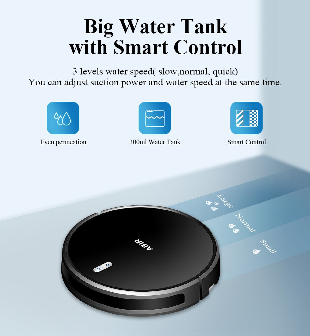 Robot Limpiacristales ABIR WD10, Sistema de Doble Rodillo, Pulverización de Agua en 6 Direcciones, Succión de 10000 Pa, Chip IA, Limpieza Inteligente de Vidrios de Paredes