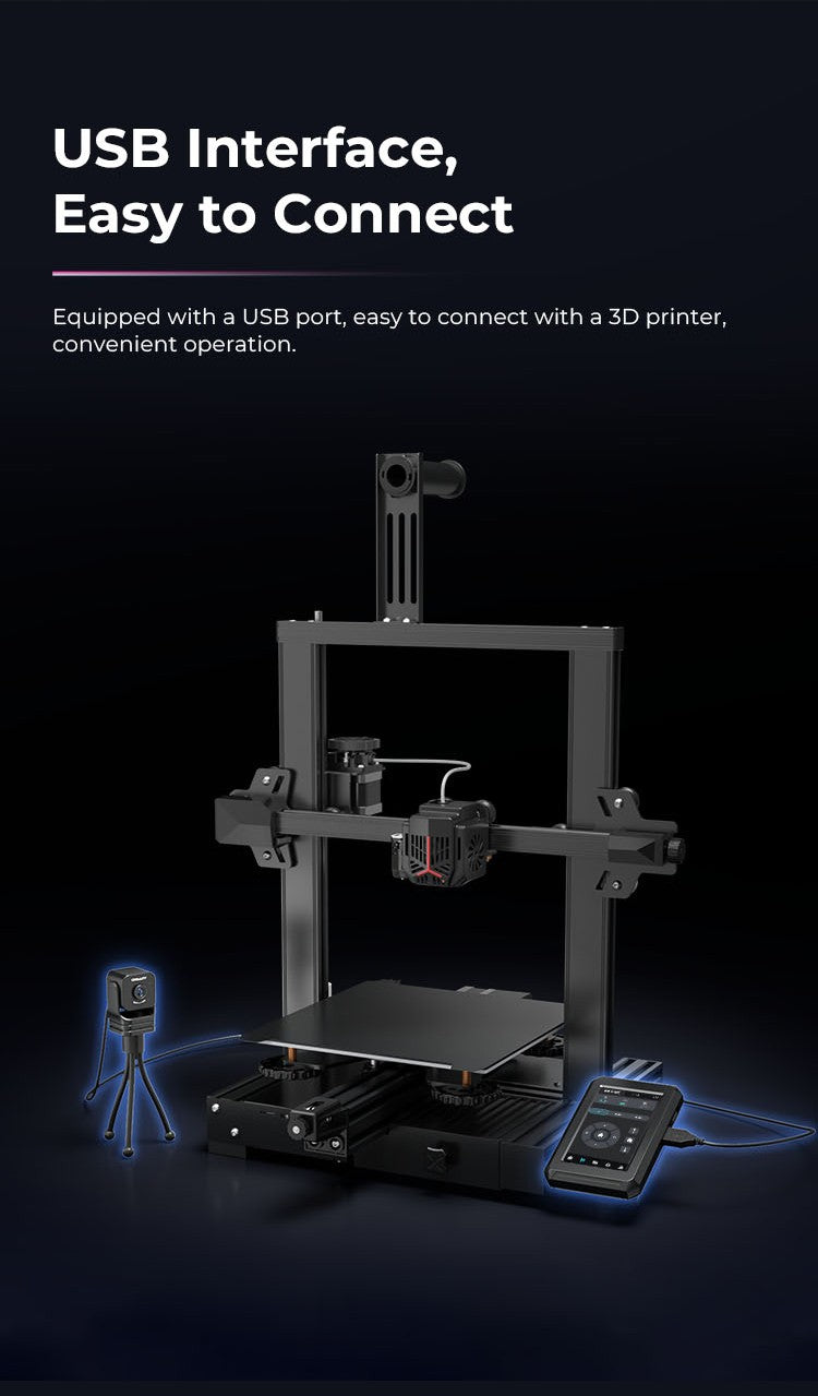 Cámara Creality Nebula Cámara USB de alta definición con función de visión nocturna de filmación de lapso de tiempo para Ender 3 V3 KE/Halot Mage Pro