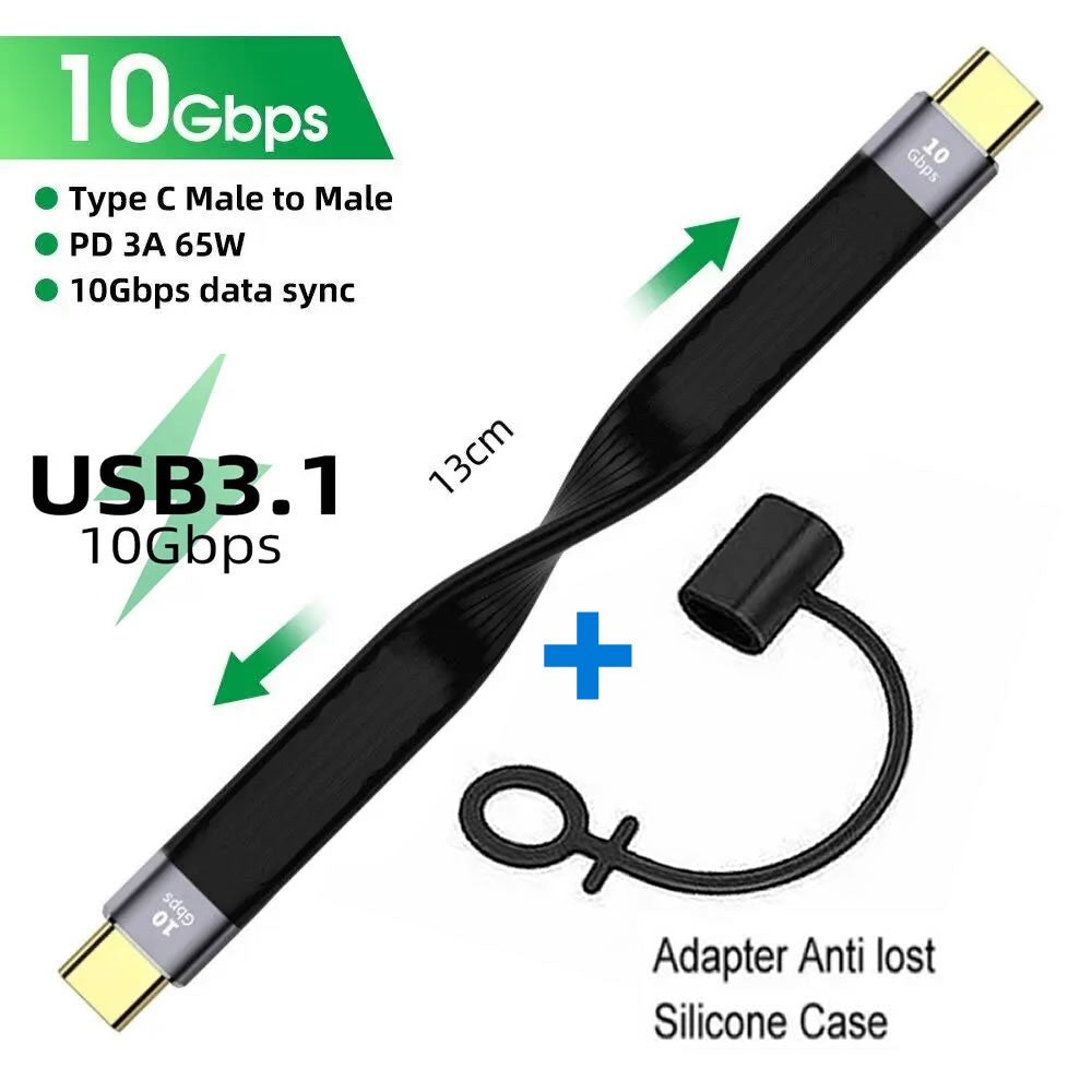 Cable USB C a USB tipo C de 40Gbps para MacBook Pro carga rápida 4,0/3,1 60W 100W PD carga rápida para Samsung Xiaomi Cable de carga
