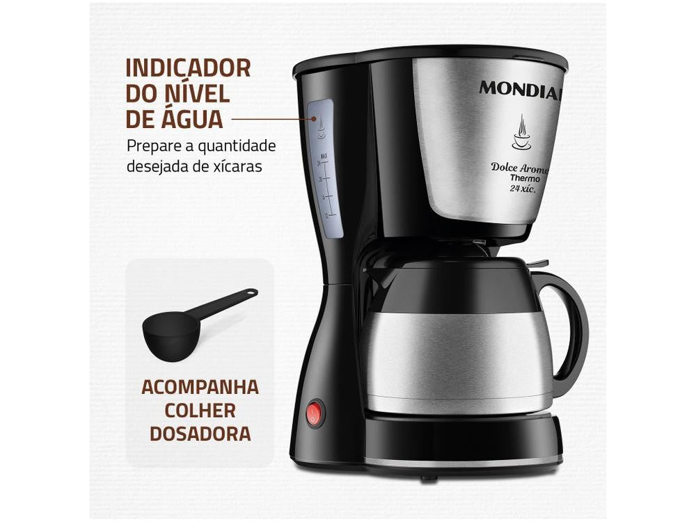 Cafetera eléctrica Mondial Dolce Aroma Thermo, 110V