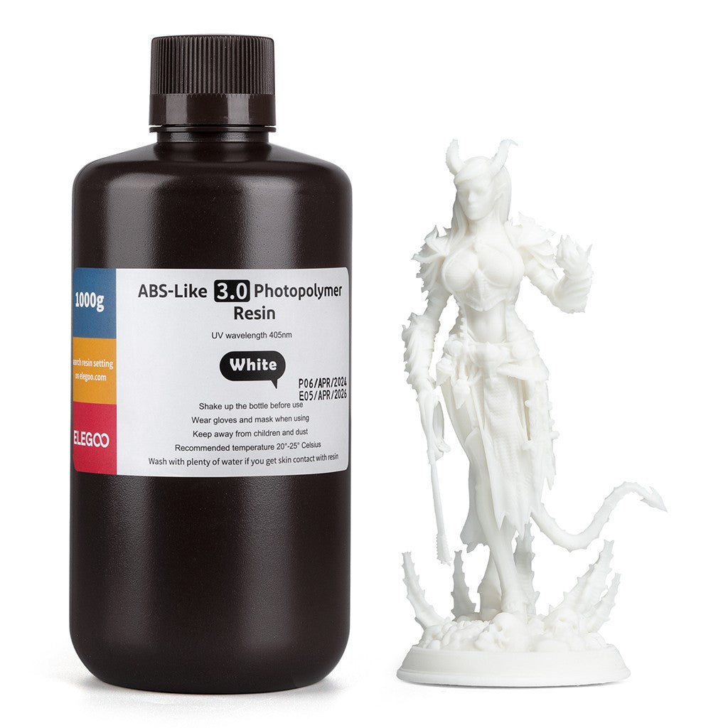 ELEGOO-resina de impresora 3D tipo ABS, resina de fotopolímero estándar tipo ABS de 405nm para impresión LCD 3D, 1000g