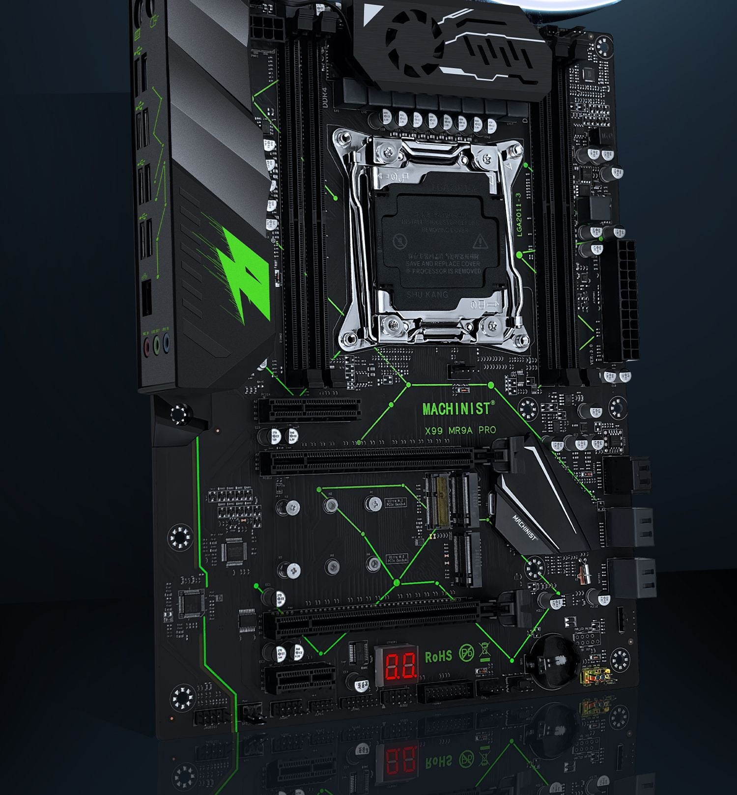 Placa base MACHINIST X99 TPM2.0 LGA 2011-3 Xeon E5 V3/V4, procesador de CPU, RAM DDR4, memoria de cuatro canales, 2*NVME M.2 MR9A PRO ATX