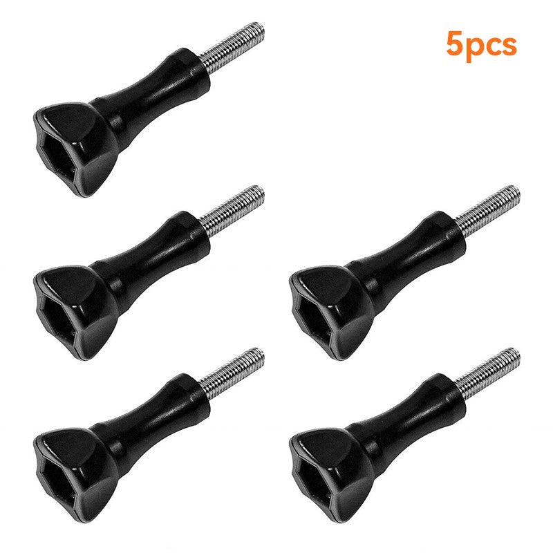 Juego de tornillos de pulgar largos, 1/10 Uds., Compatible con GoPro 13 12 11 10 9 8 cámaras deportivas, tornillos fáciles de apretar y aflojar, acero inoxidable