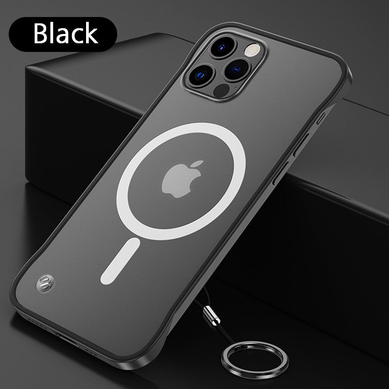 JMUYTOP-funda de carga inalámbrica magnética para iphone 16, 15, 14, 13 Pro Max, carcasa trasera ultra mate, sin diseño de parachoques