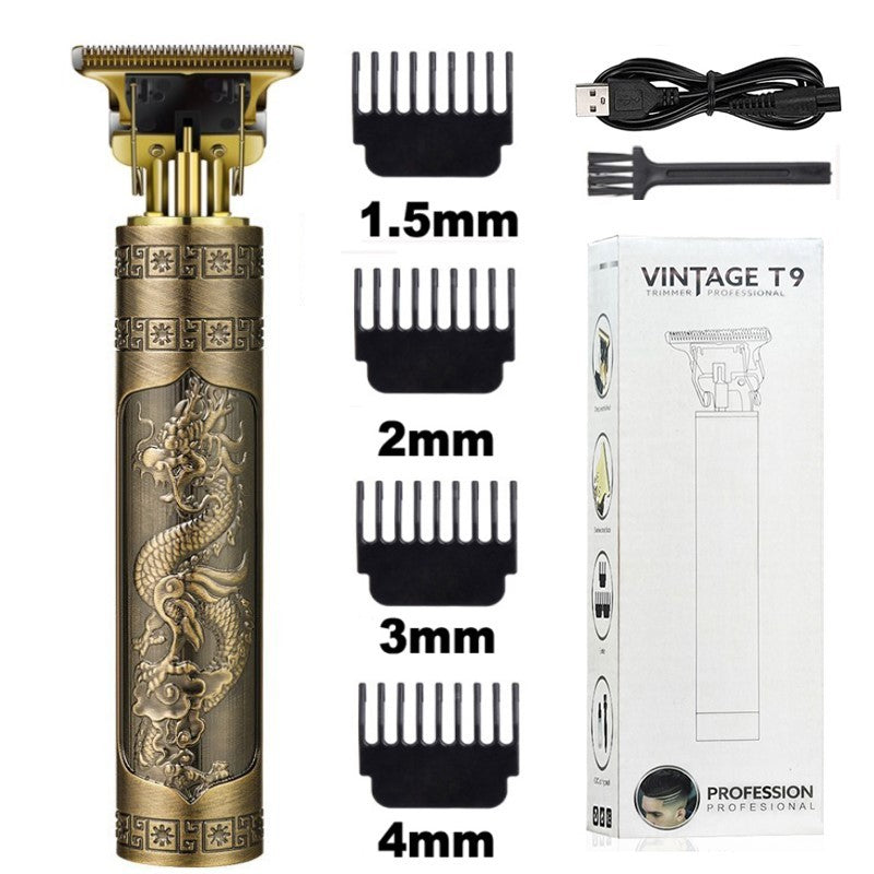Cortadora de pelo eléctrica, cortadora profesional, cortadora de pelo USB Vintage de alta potencia, cortadora para Barba inalámbrica, peluquero