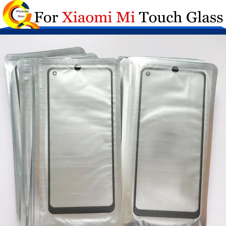 10 unids/lote para Xiaomi Redmi 14C 14R 13C 12C 10 10C 9 9A 9C 9i 8A 8 12 5G Panel de pantalla táctil lente de cristal exterior frontal con OCA